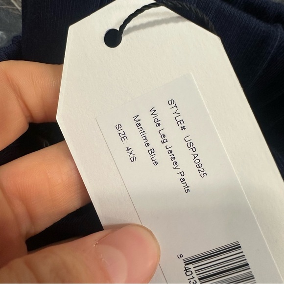 Universal standard wide leg jersey pants maritime blue - Picture 2 of 2